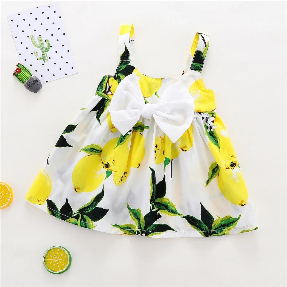 Princess Dress for Baby Girl – Sleeveless with Big Bow | Summer 0–24 Months