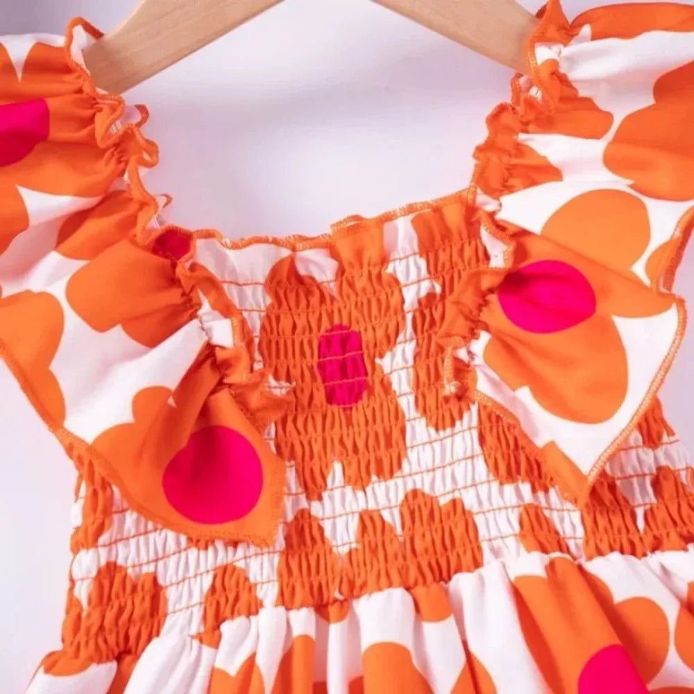 Floral Dress with Straps for Girls (1–6 years)