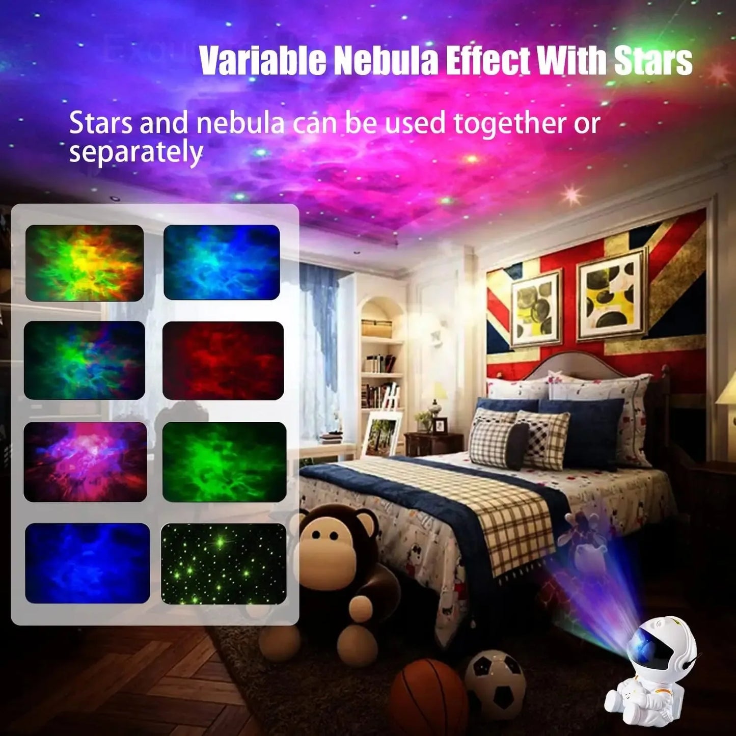 Magical Galaxy LED Προβολέας για Παιδικό Δωμάτιο