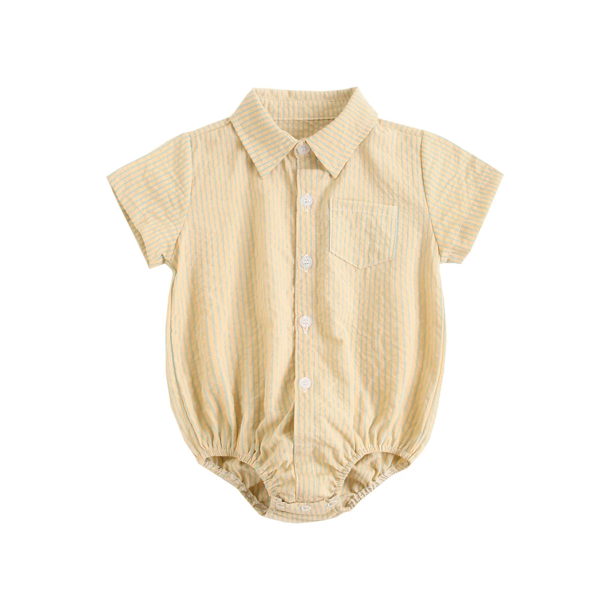 Summer Baby Shirt-Onesie for Boys with Checkered Pattern – 0 to 3 Years
