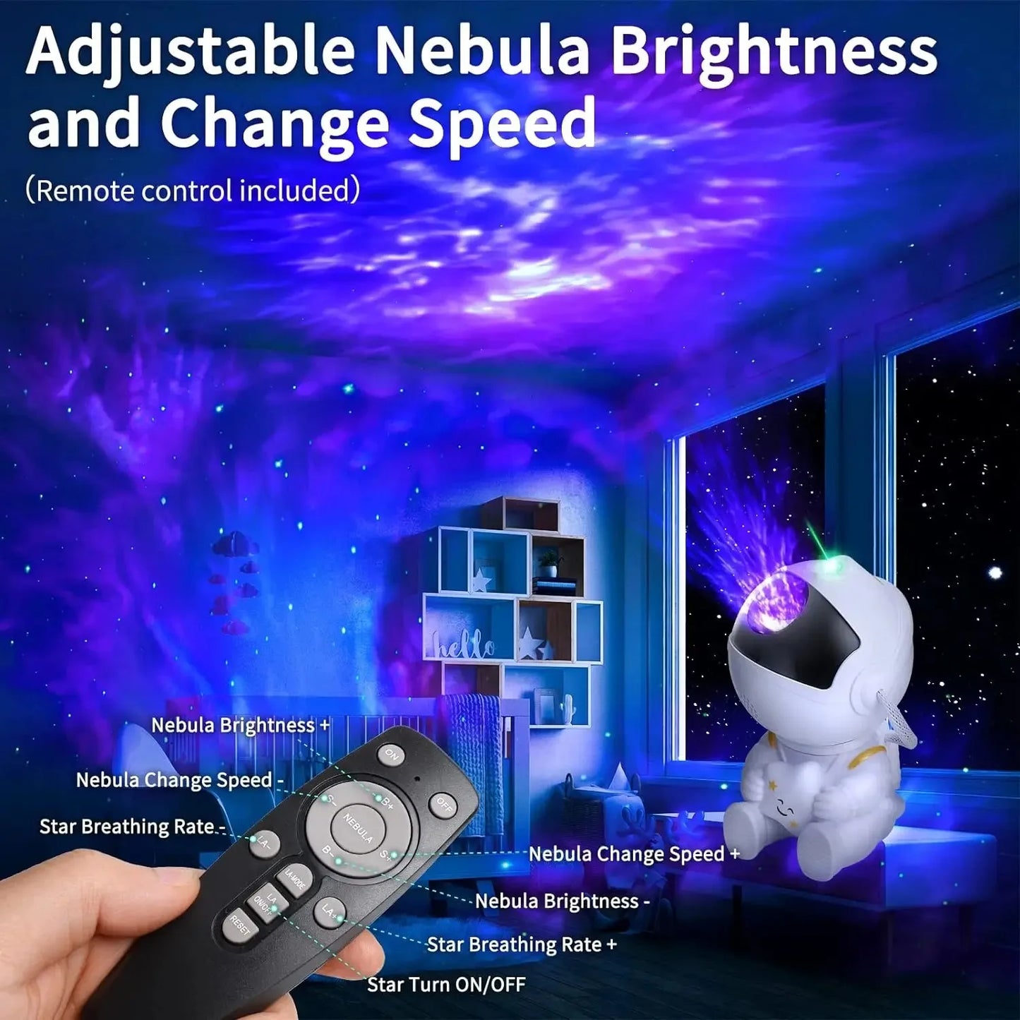 Magical Galaxy LED Προβολέας για Παιδικό Δωμάτιο