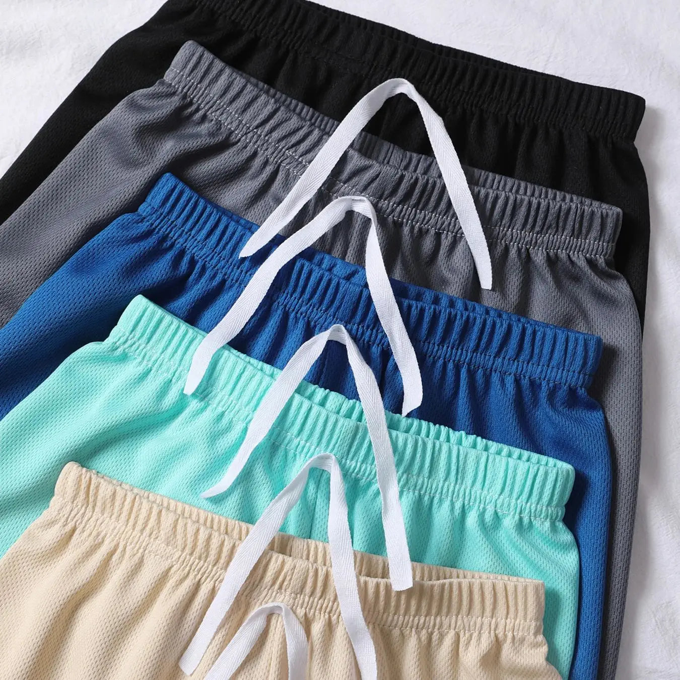 Schnelltrocknende Mesh-Shorts für Kinder im Sommer – 3er- oder 5er-Set