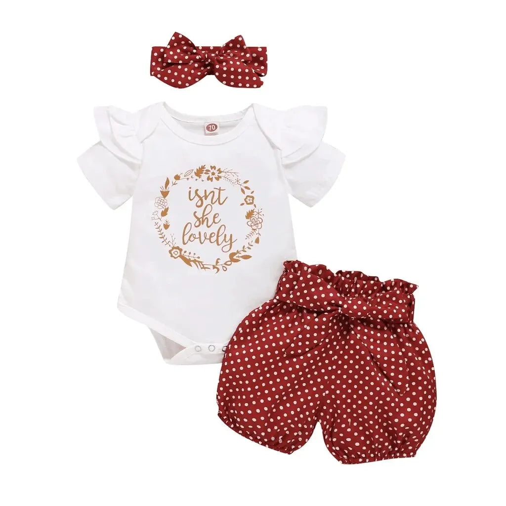 Adorable Baby Girl 3PCS Set