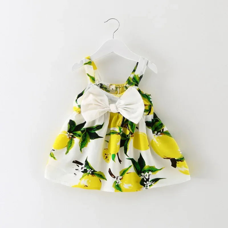 Princess Dress for Baby Girl – Sleeveless with Big Bow | Summer 0–24 Months
