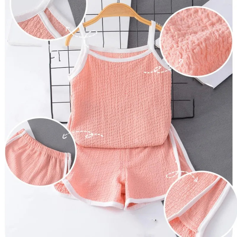 Children's Summer Set with Tank Top & Shorts – From 9 months to 4 years