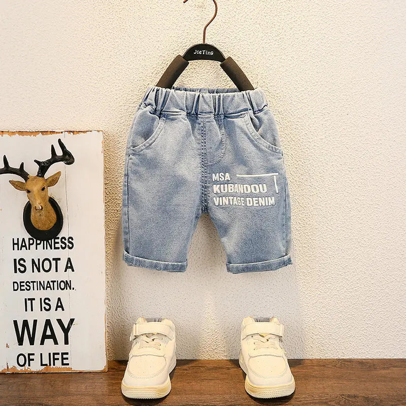 Summer Set for Boys – Cotton Shirt & Pants (1–5 Years)
