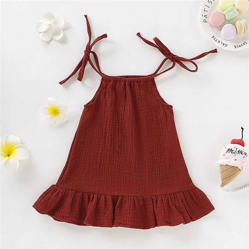 Summer Dress for Girls – Airy with Adjustable Straps (12 Months to 5 Years)