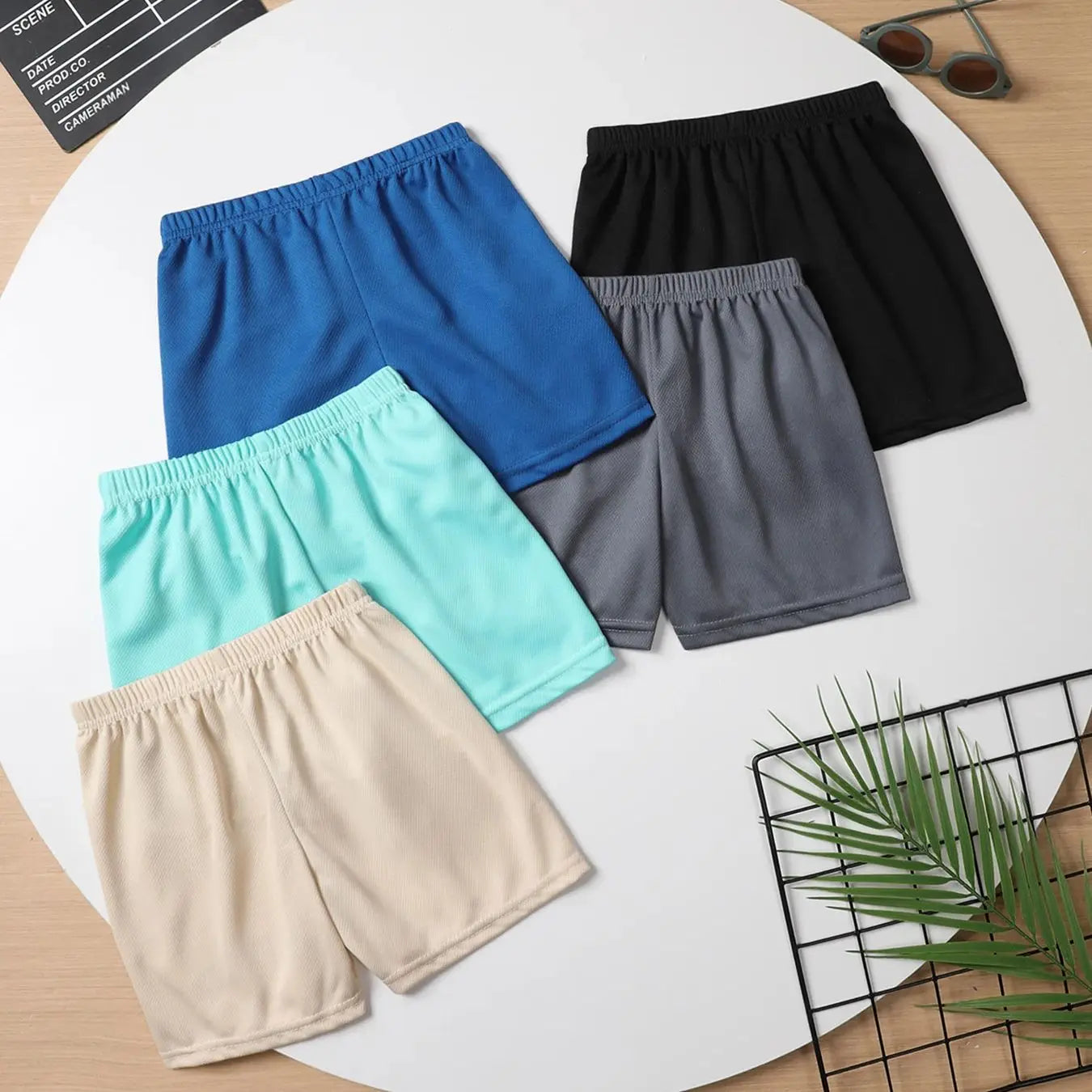 Schnelltrocknende Mesh-Shorts für Kinder im Sommer – 3er- oder 5er-Set