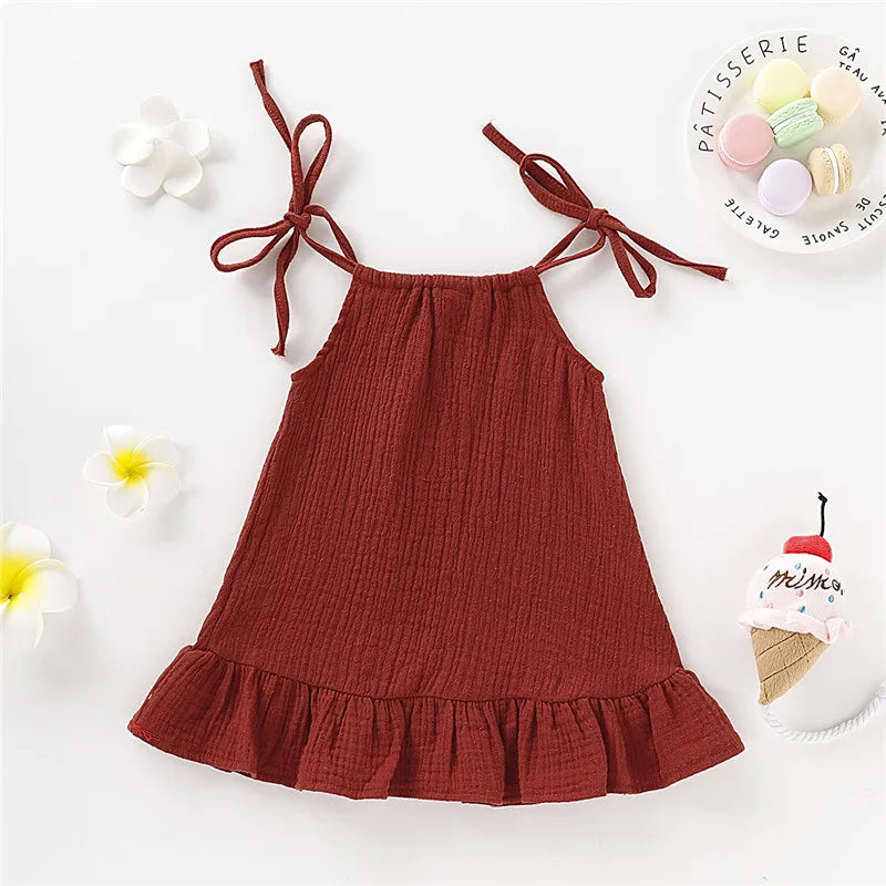 Summer Dress for Girls – Airy with Adjustable Straps (12 Months to 5 Years)