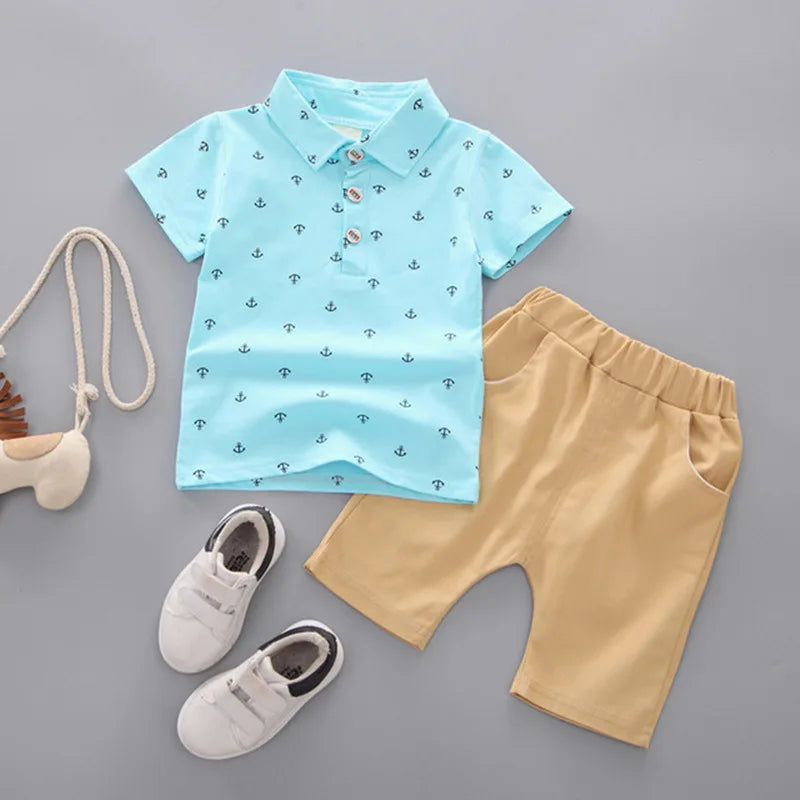 Boys' Sports Set – T-Shirt + Shorts