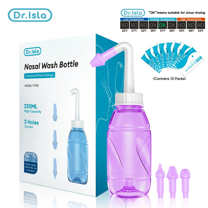 Dr.isla 300ML Nasal Wash for children – Nasal Rinse Bottle for Allergies & Rhinitis