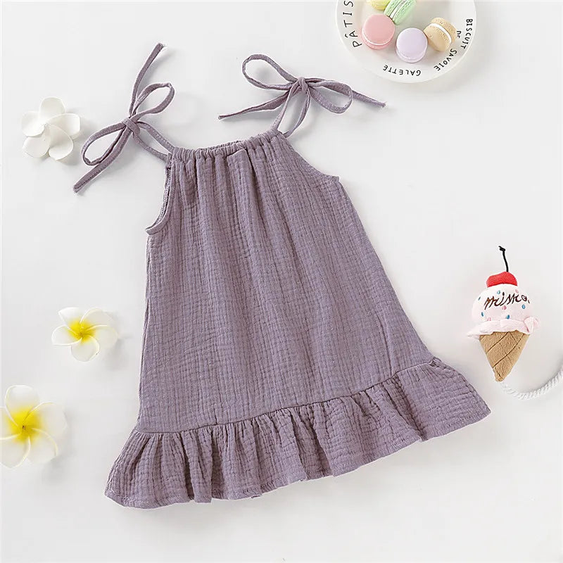 Summer Dress for Girls – Airy with Adjustable Straps (12 Months to 5 Years)