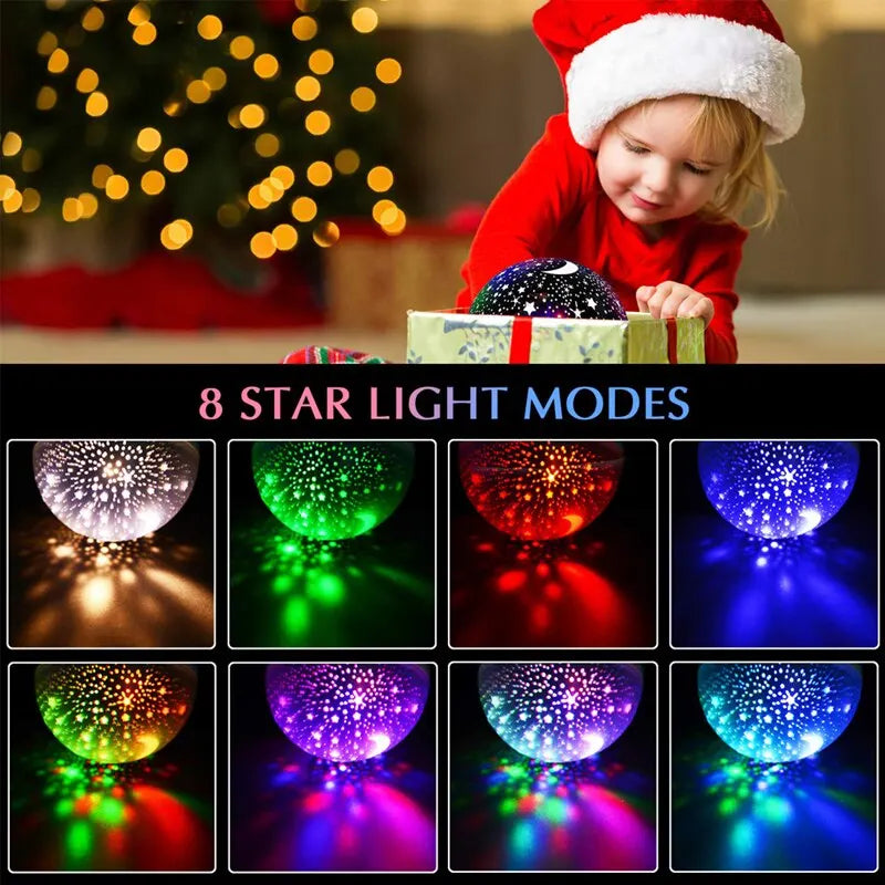 Galaxy Night Light Projector με αστέρια και σχέδια φεγγαριού για παιδιά