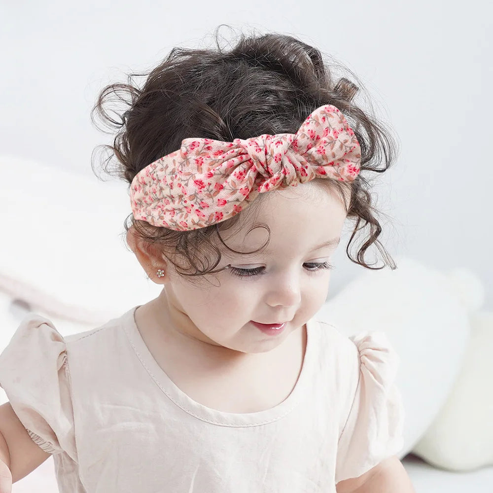 Cotton Hair Ribbons Set – 5 Pieces