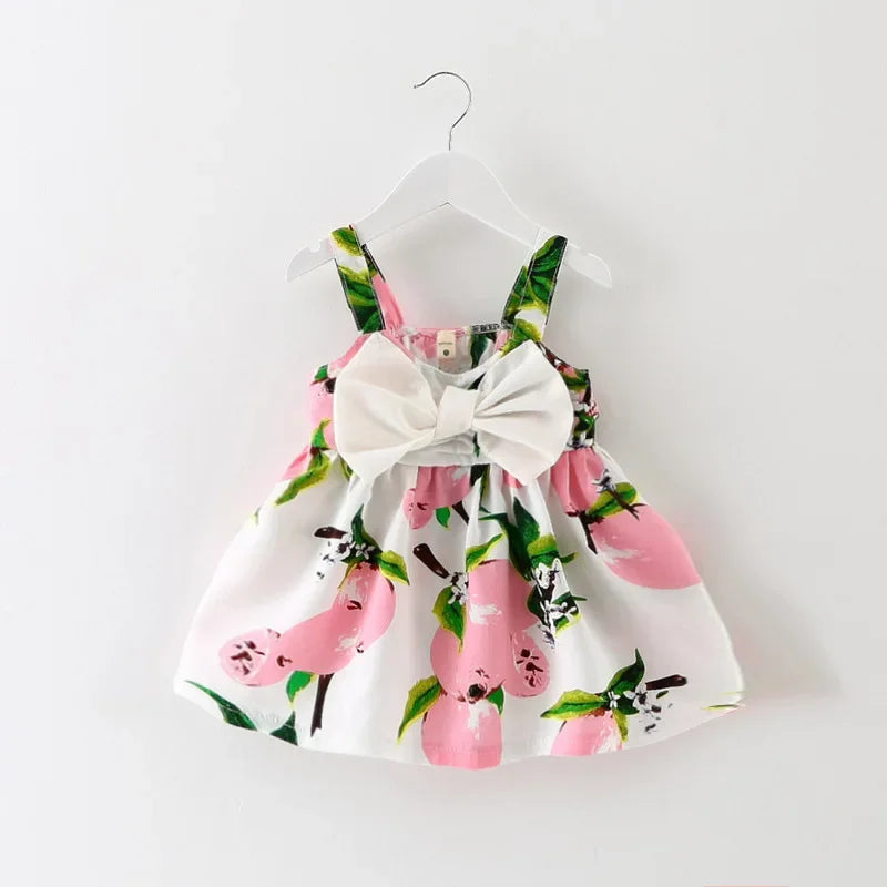Princess Dress for Baby Girl – Sleeveless with Big Bow | Summer 0–24 Months