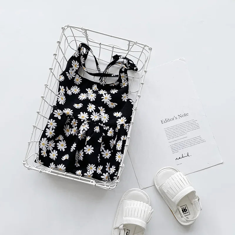 Sleeveless Daisy Dress for Girls – Light Summer Style (2–6 Years)