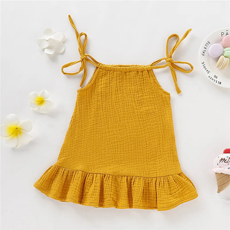Summer Dress for Girls – Airy with Adjustable Straps (12 Months to 5 Years)