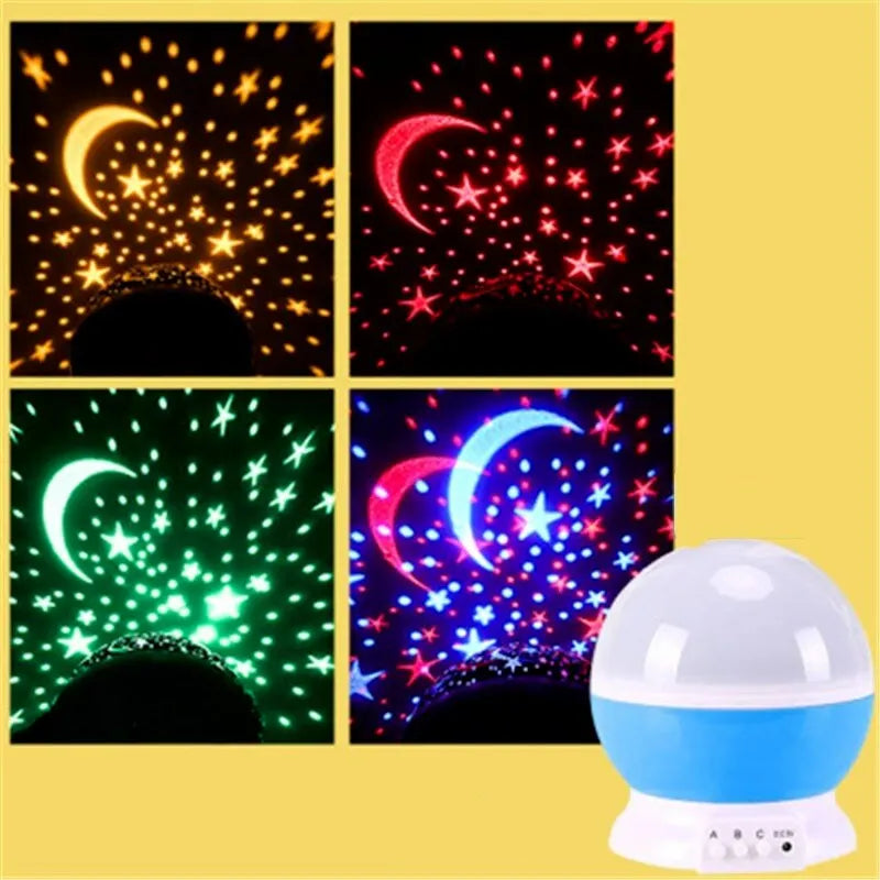 Galaxy Night Light Projector με αστέρια και σχέδια φεγγαριού για παιδιά