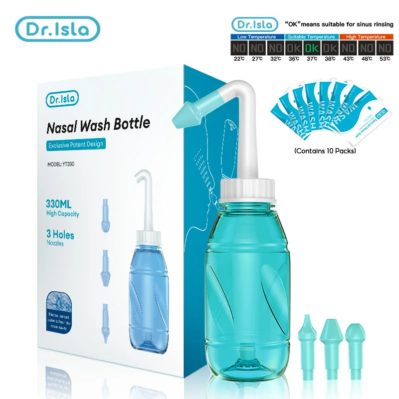 Dr.isla 300ML Nasal Wash for children – Nasal Rinse Bottle for Allergies & Rhinitis