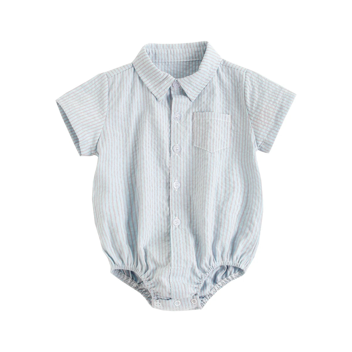Summer Baby Shirt-Onesie for Boys with Checkered Pattern – 0 to 3 Years