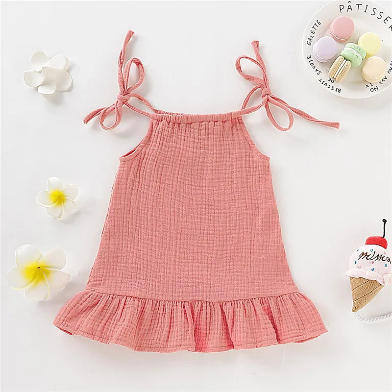 Summer Dress for Girls – Airy with Adjustable Straps (12 Months to 5 Years)
