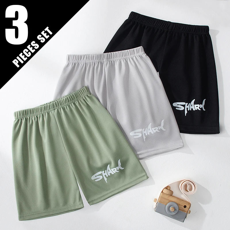 Schnelltrocknende Mesh-Shorts für Kinder im Sommer – 3er- oder 5er-Set