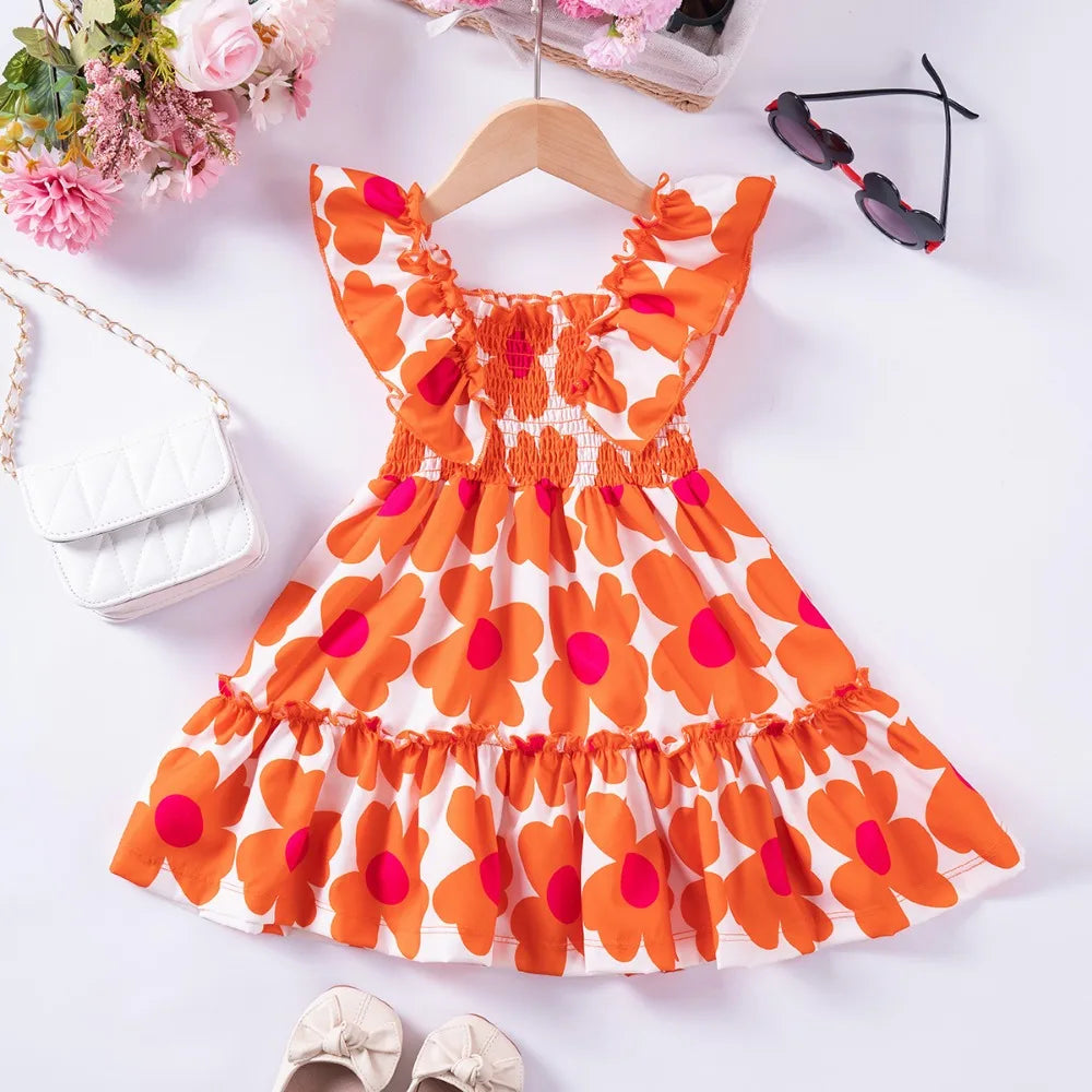 Floral Dress with Straps for Girls (1–6 years)