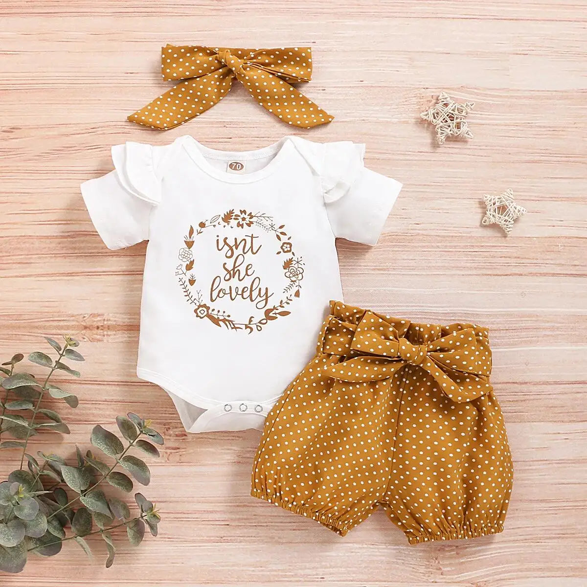 Adorable Baby Girl 3PCS Set