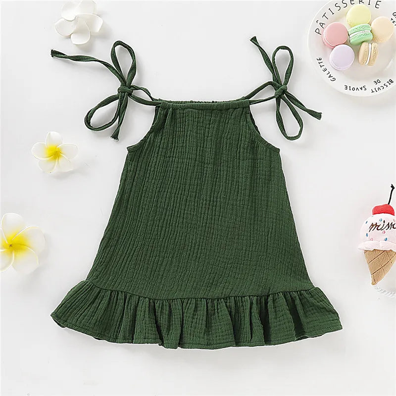 Summer Dress for Girls – Airy with Adjustable Straps (12 Months to 5 Years)