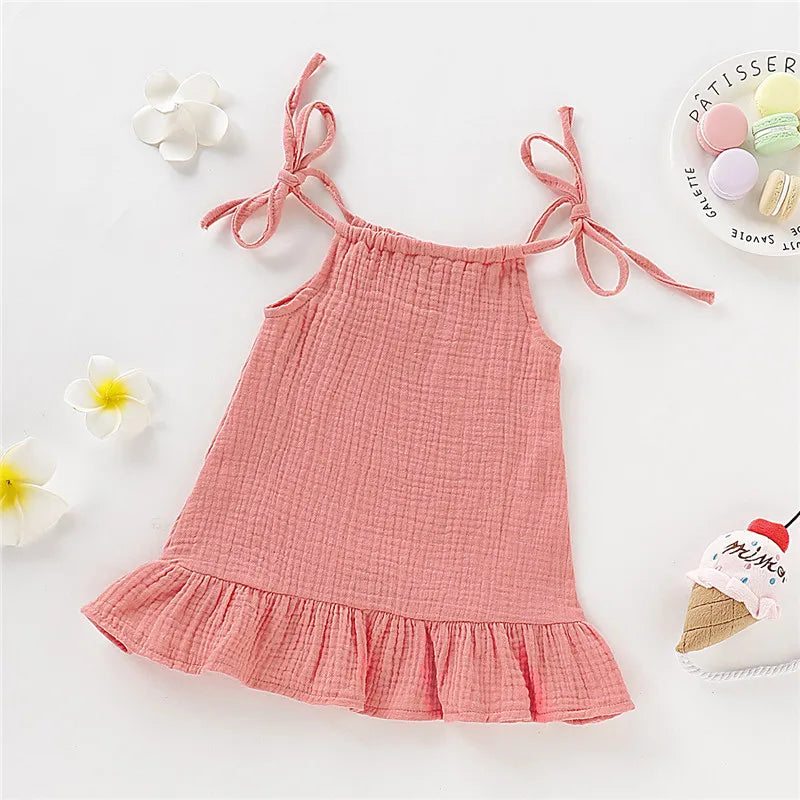 Summer Dress for Girls – Airy with Adjustable Straps (12 Months to 5 Years)