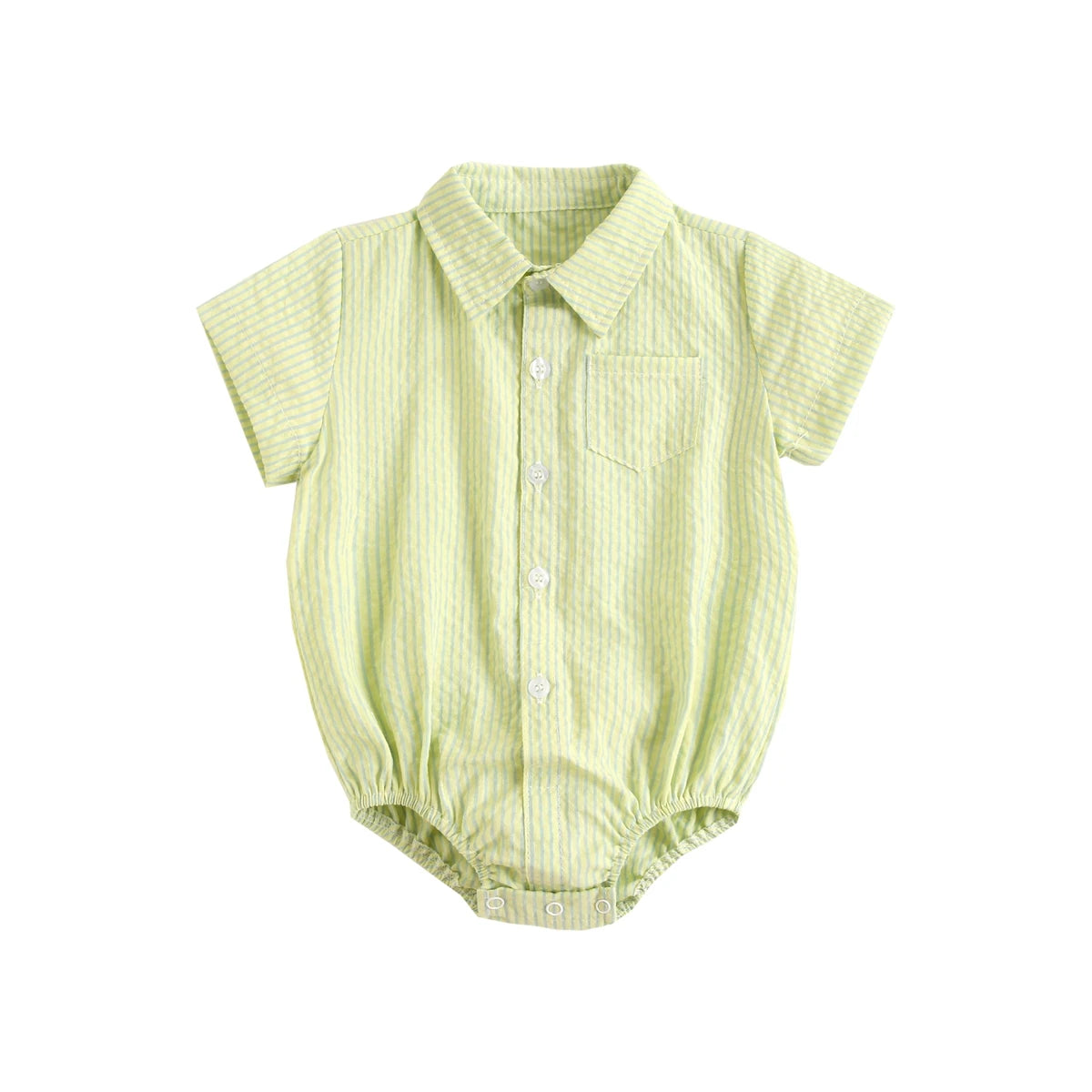 Summer Baby Shirt-Onesie for Boys with Checkered Pattern – 0 to 3 Years