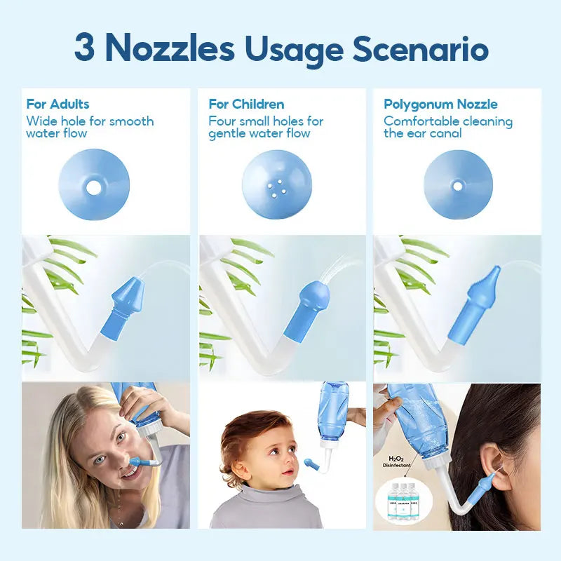 Dr.isla 300ML Nasal Wash for children – Nasal Rinse Bottle for Allergies & Rhinitis