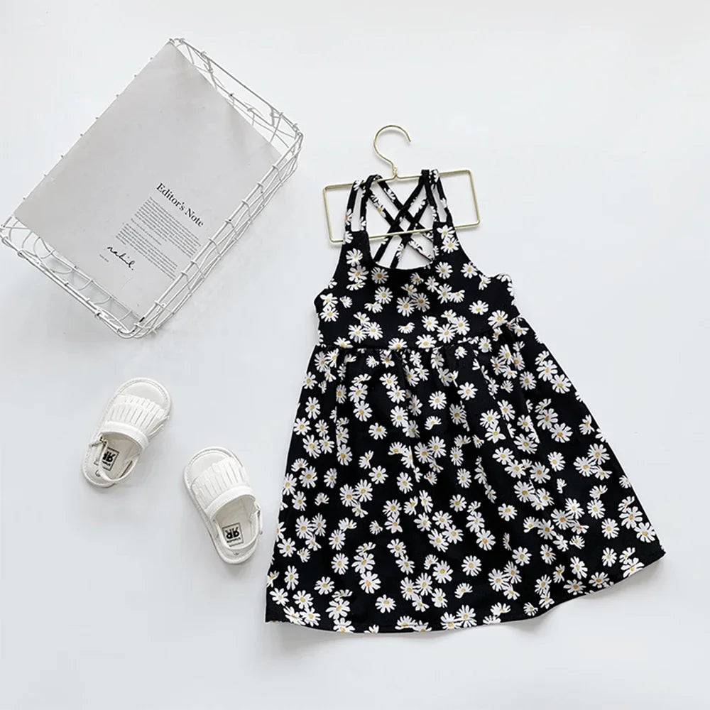Sleeveless Daisy Dress for Girls – Light Summer Style (2–6 Years)