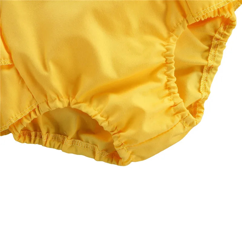 Sunflower Baby Romper Set – 0–24M | Bodysuit + Headband