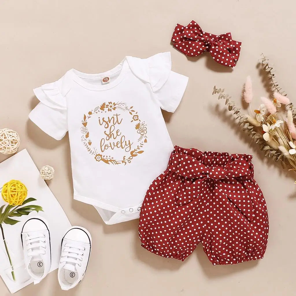 Adorable Baby Girl 3PCS Set