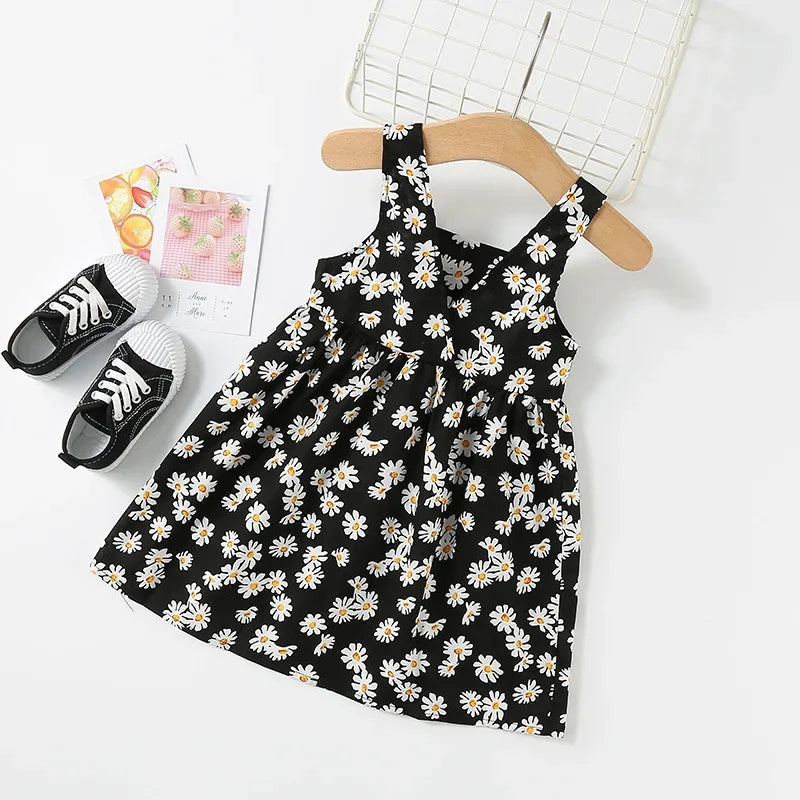 Sleeveless Daisy Dress for Girls – Light Summer Style (2–6 Years)