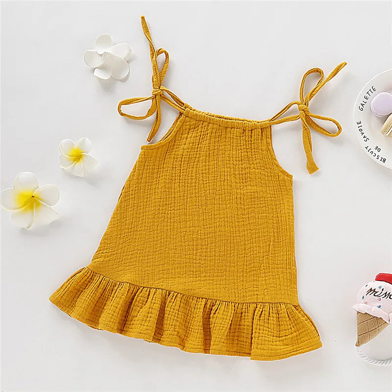 Summer Dress for Girls – Airy with Adjustable Straps (12 Months to 5 Years)