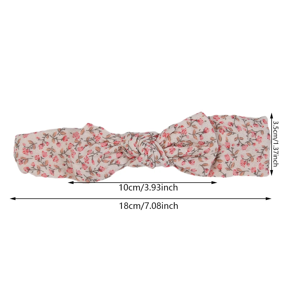 Cotton Hair Ribbons Set – 5 Pieces