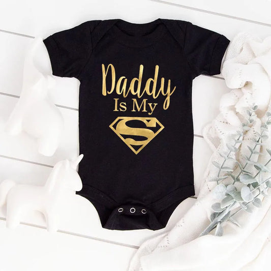 Baby Bodysuit – Dad Is My Hero 0-9 Months