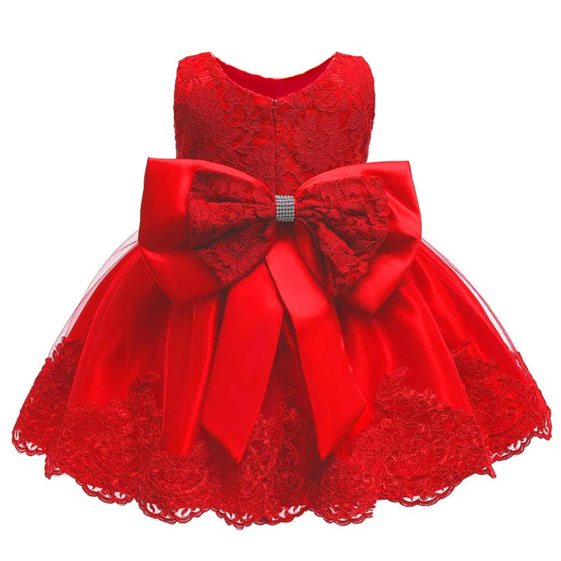 Baby Girls Dress Βow Set