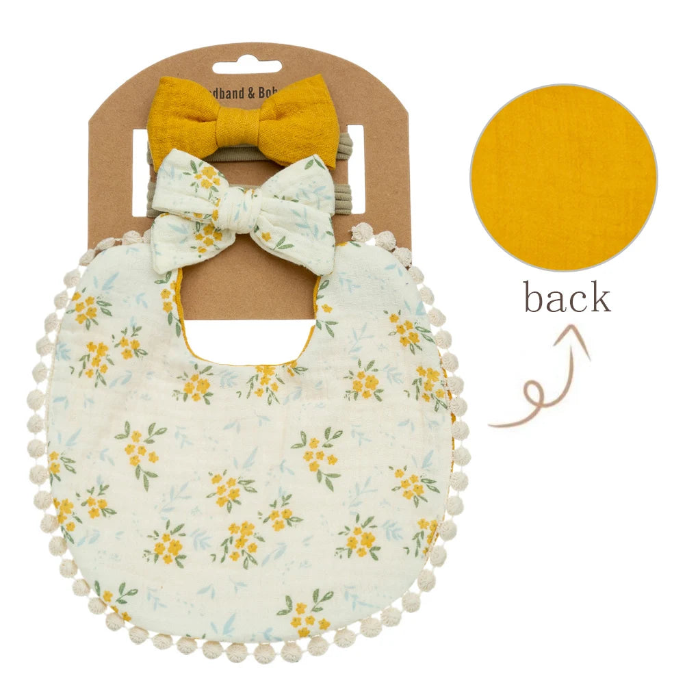 Σετ Baby Flower Bibs 3 τμχ