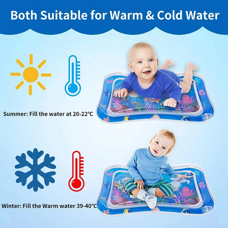 Baby-Spielzeugmatte aus Kunststoff mit Wasser