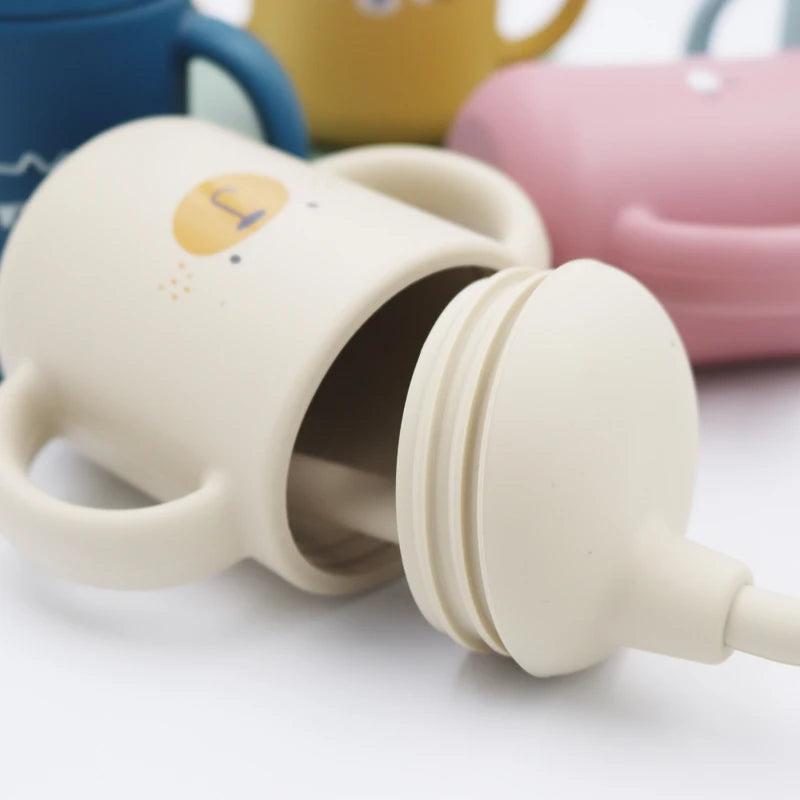 Baby Silicone Sippy Cup Cartoon 120ML