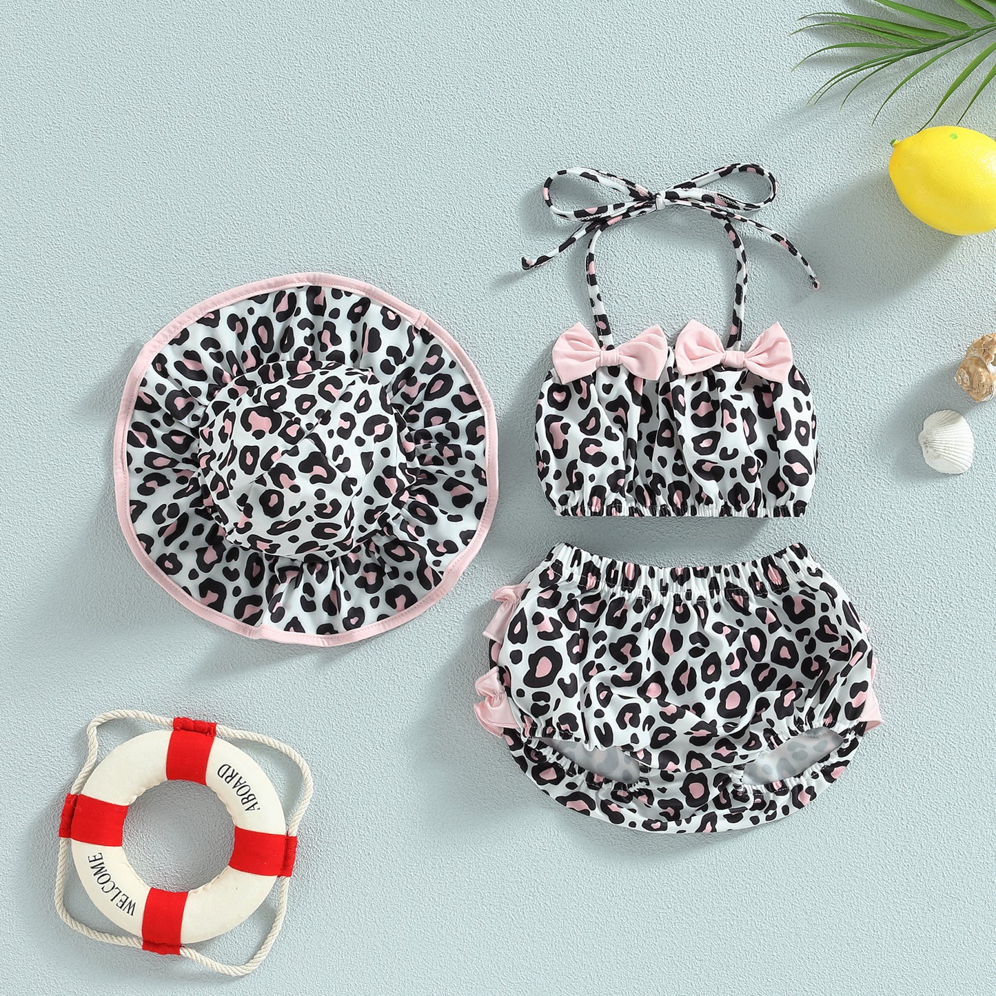 Σετ μαγιό Fruit Print 3 τεμαχίων