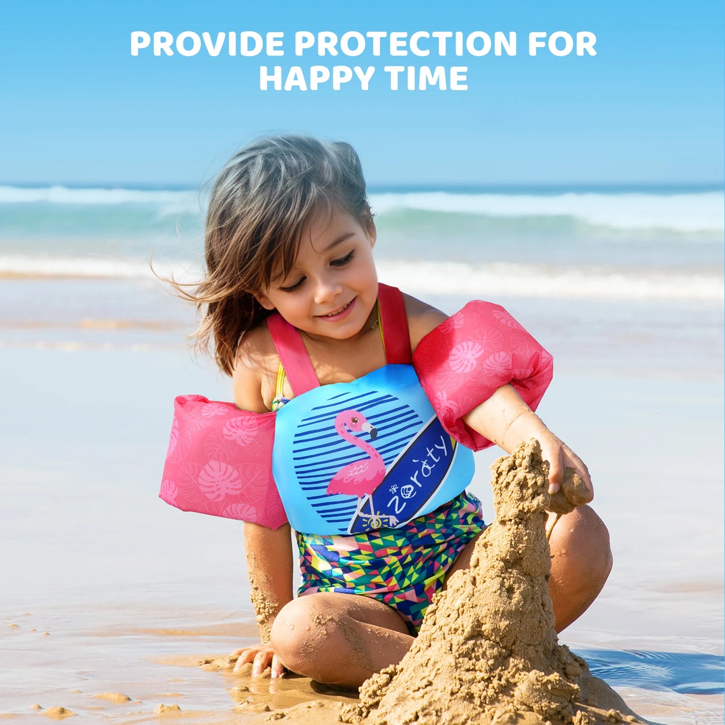 Children's Swimming Vest with Built-in Lifebuoys