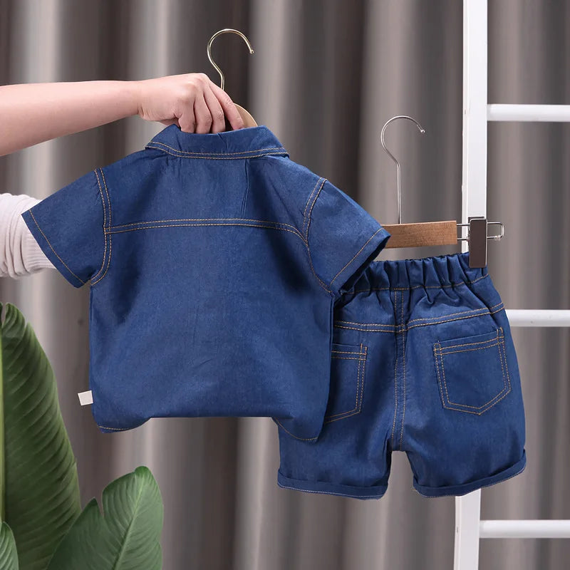 Summer Jeans Set for Boys – T-Shirt &amp; Jeans (2 Pieces)