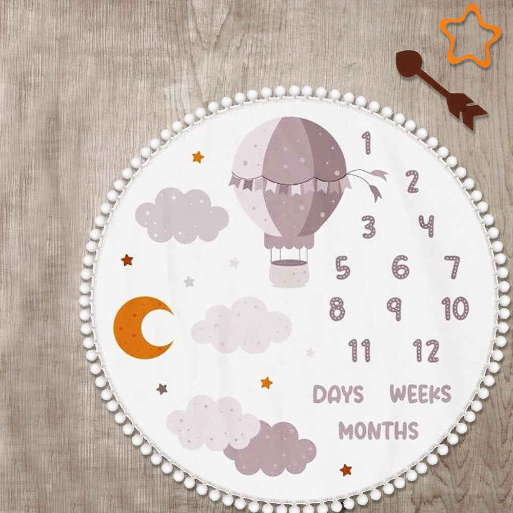Baby's first year calendar Blanket