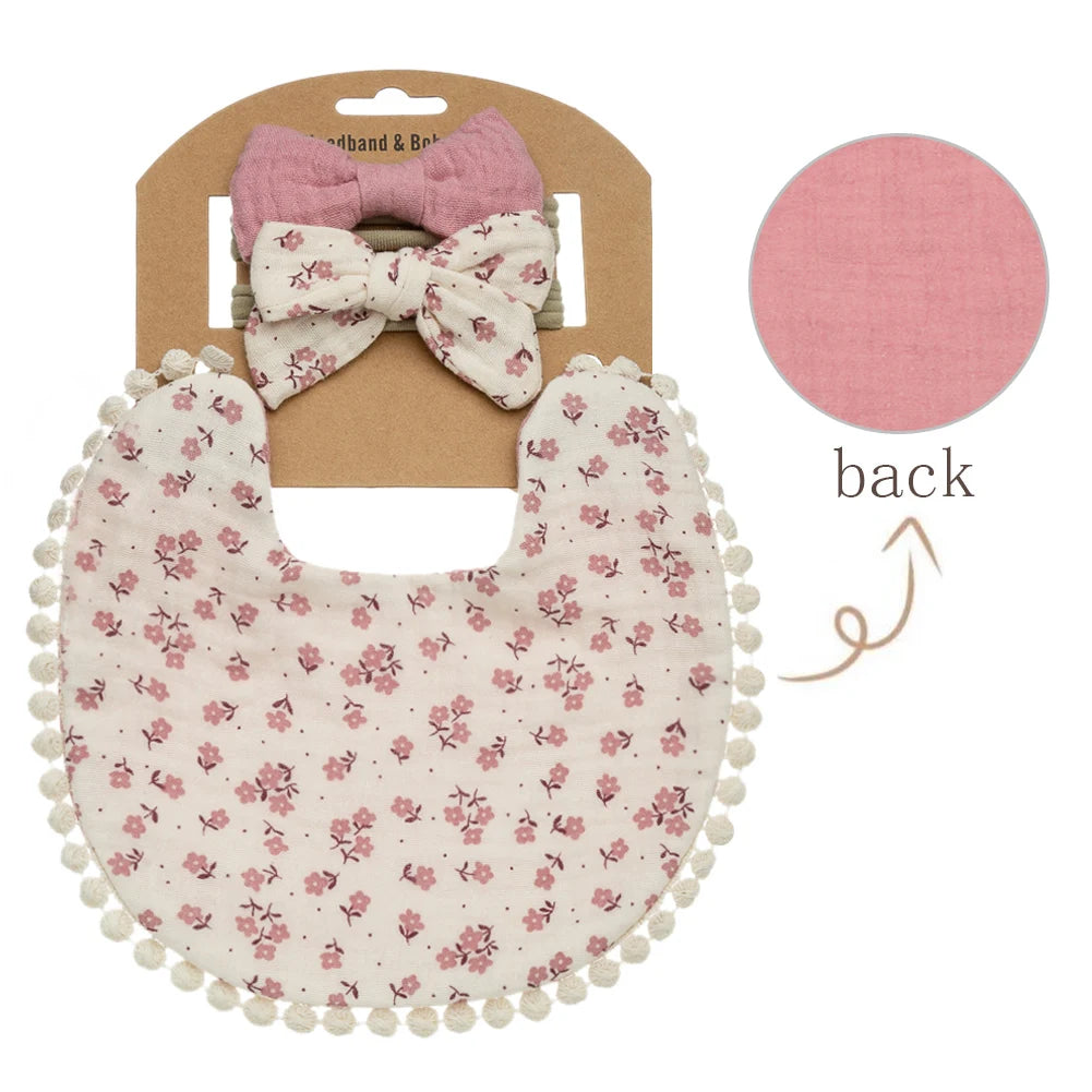 Σετ Baby Flower Bibs 3 τμχ