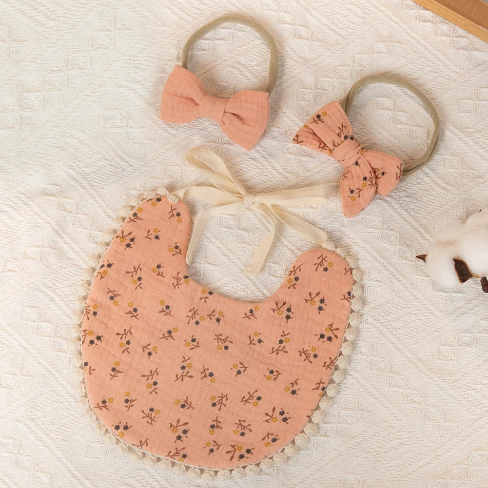 Σετ Baby Flower Bibs 3 τμχ