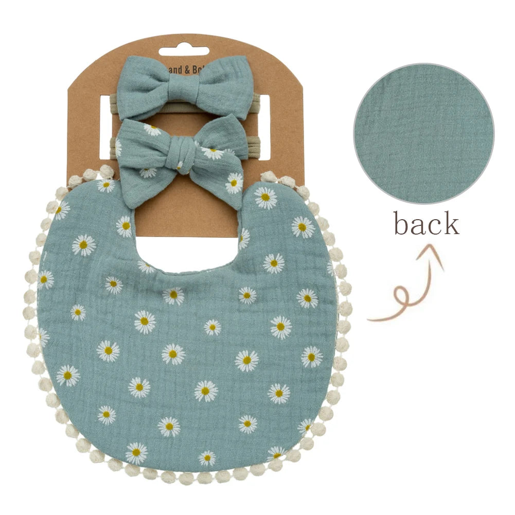 Σετ Baby Flower Bibs 3 τμχ